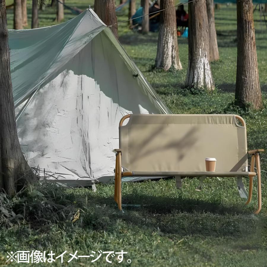 アウトドアチェア 軽量 折りたたみ アウトドアベンチ 2人掛け キャンプ
