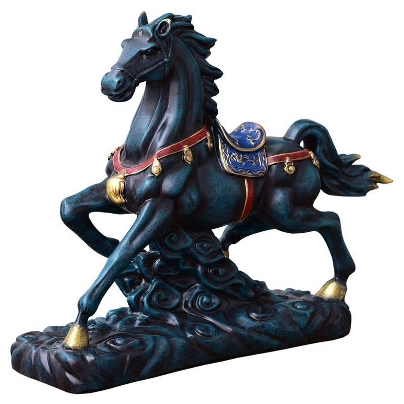 純正通販 彫刻樹脂 中国 アンティーク ロイヤル戦争馬