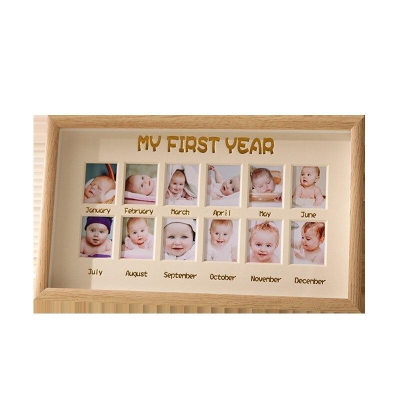 フォトフレーム ベビー 月齢 12か月 写真立て シンプル 記念 成長 出産祝い 誕生日 Ma Charlies 通販 Yahoo ショッピング