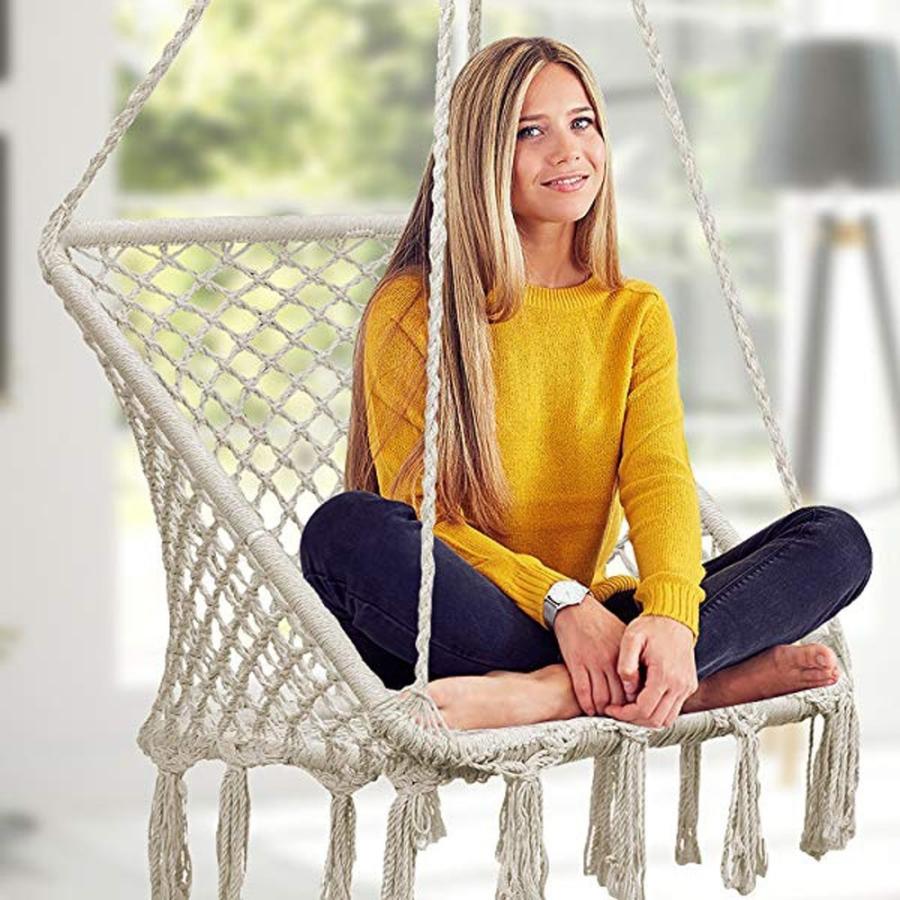 吊るしタイプ ハンモックチェア ぶら下げ スイング ニット Na Charlies 通販 Yahoo ショッピング