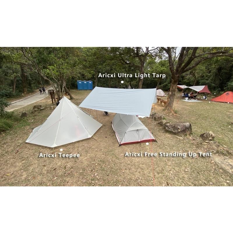 キャンプ テント 超軽量 屋外 キャンプ Silnylon ピラミッド型テント 3