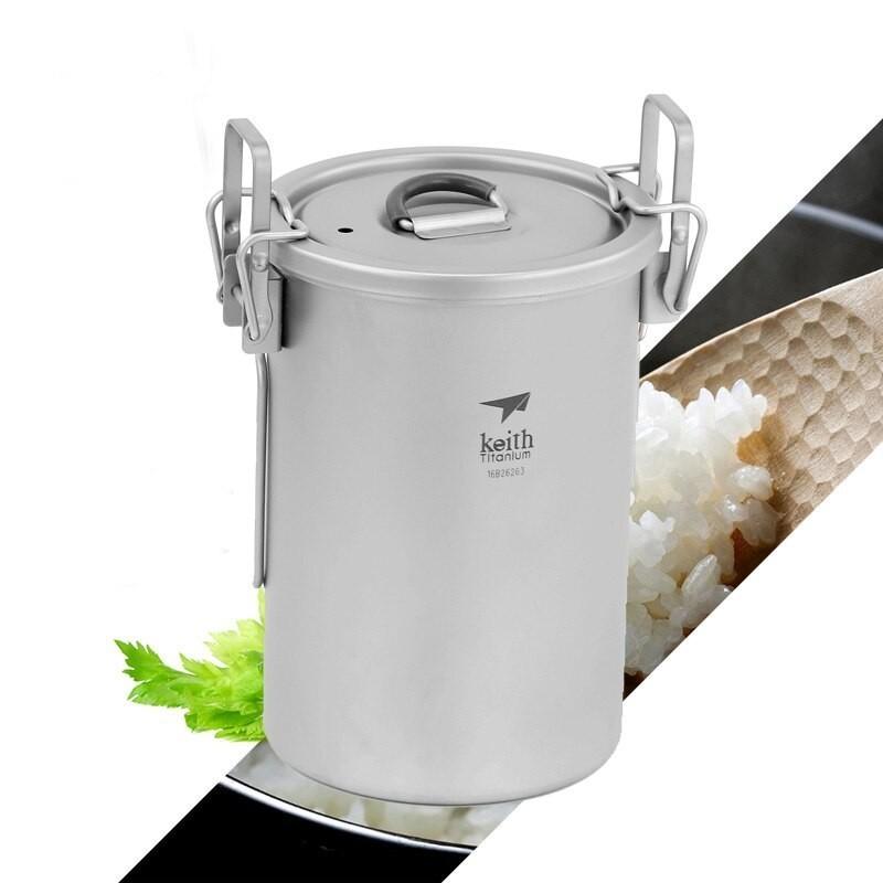 多目的クッカー チタン 圧力鍋 飯ごう ライスポット900m キャンプ アウトドア 超軽量 Majesticxpress Com