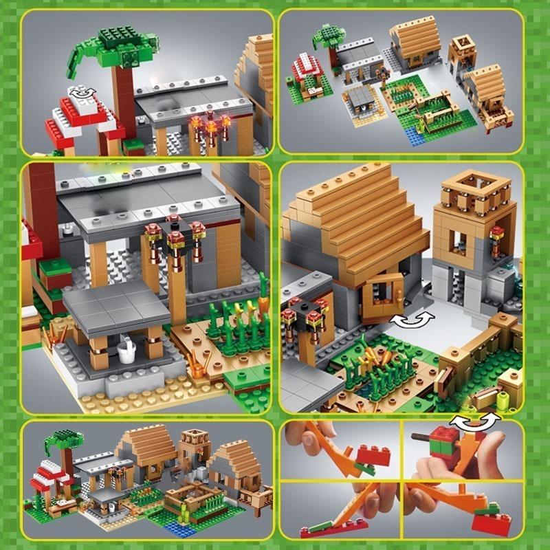 ブロック LEPIN マインクラフト ザ・ヴィレッジ レゴ 互換 : na01783