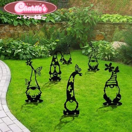 ガーデンオブジェ ノーム ブラック 金属 庭 芝生 飾り デコレーション ピック Na Charlies 通販 Yahoo ショッピング