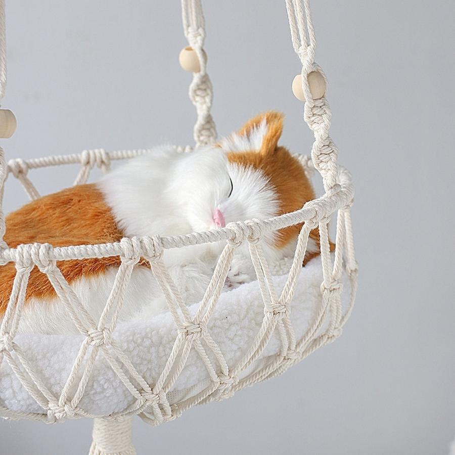 猫 ハンモック ベッド 吊り下げ マクラメ おしゃれ 可愛い ペット :na03650:Charlies - 通販 - Yahoo!ショッピング 猫 ハンモック ベッド 吊り下げ マクラメ おしゃれ 可愛い ペット :na03650:Charlies - 通販 - Yahoo!ショッピング