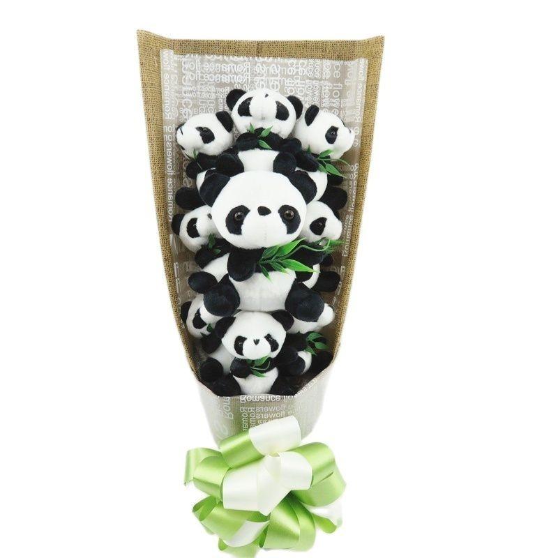 ぬいぐるみ パンダ束 ブーケ 花束 可愛い プレゼント Box付き バラ 笹 Na034 Charlies 通販 Yahoo ショッピング
