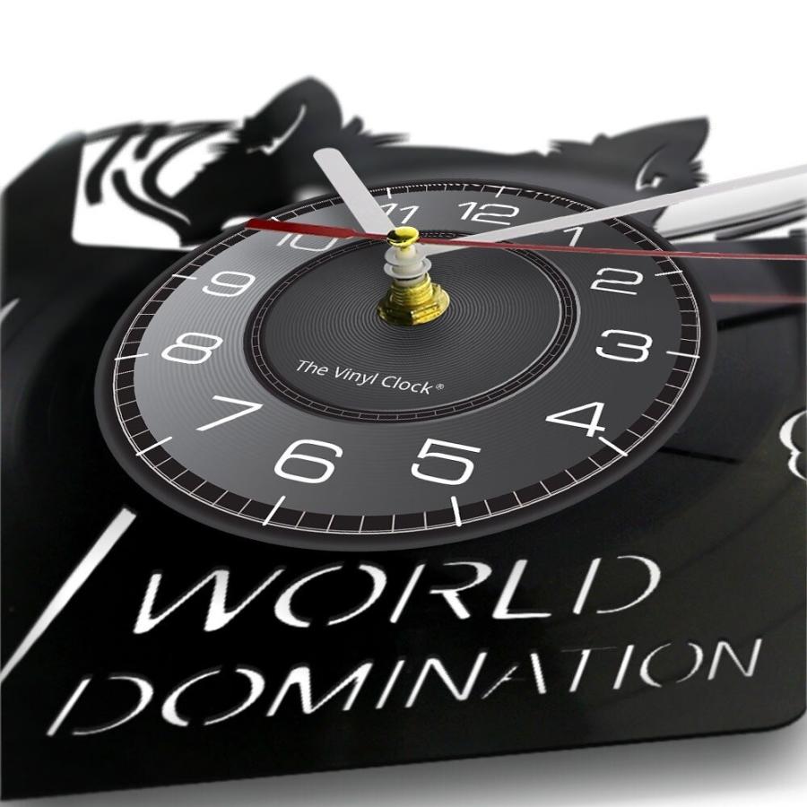 壁掛け時計 猫 子猫 本 読書 シルエット レコード インテリア ブラック Na Charlies 通販 Yahoo ショッピング