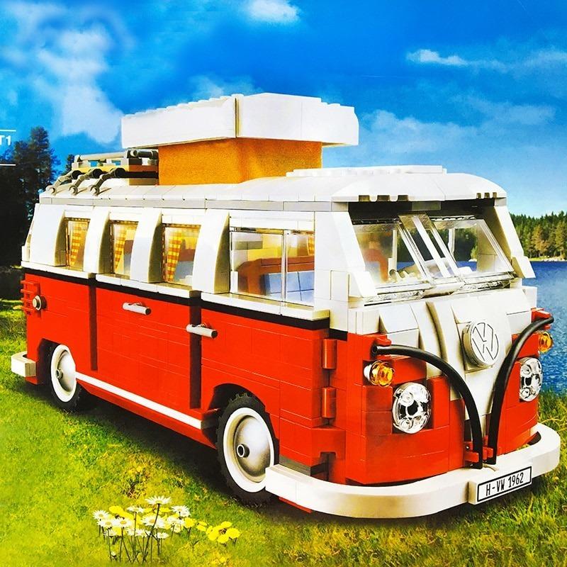 ブロック レゴ 互換 ワーゲンバス レッド 車 可愛い バン バス Na Charlies 通販 Yahoo ショッピング