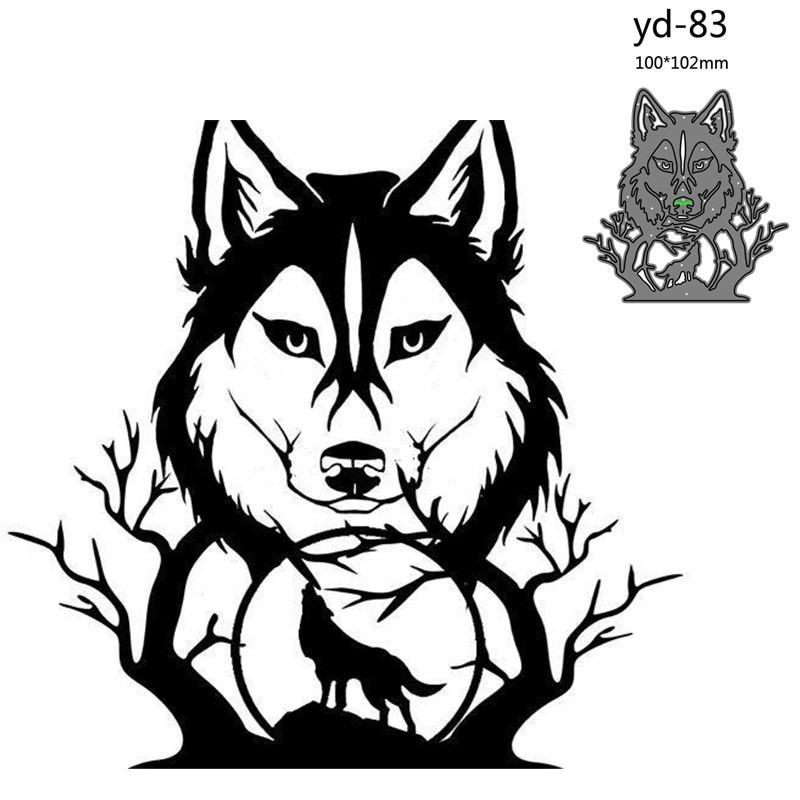 ステンシル 金属 動物 ウルフ オオカミ ダイカット Diy テンプレート メタル スクラップブック Na Charlies 通販 Yahoo ショッピング