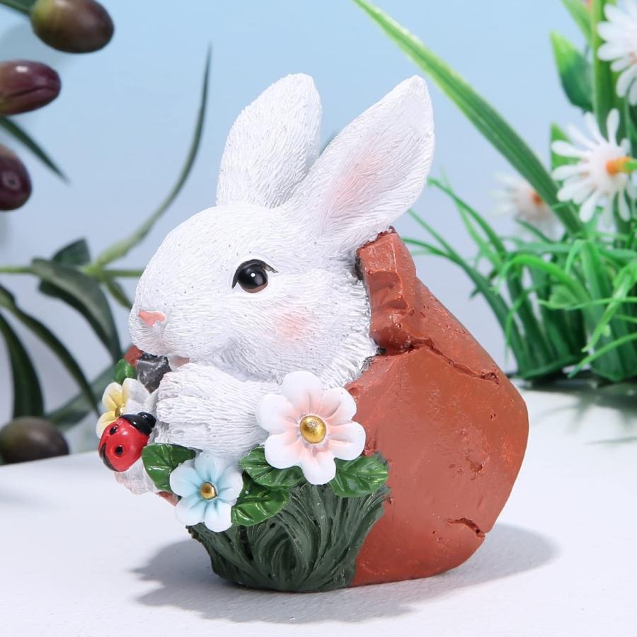オブジェ ウサギ 植木鉢 花 飾り 動物 装飾 インテリア デスク 癒やし V9dgr4rgux Godawaripowerispat Com