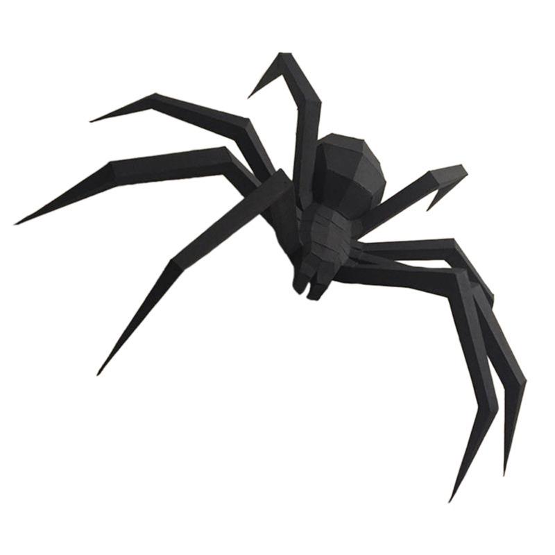 ペーパークラフト 蜘蛛 スパイダー ブラック リアル３d 立体 折り紙 オブジェ Na Charlies 通販 Yahoo ショッピング