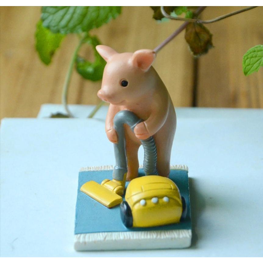 オブジェ 置物 デスク 机上 ブタ Pc 仕事 癒し 掃除 日常 ミニチュア 可愛い Na Charlies 通販 Yahoo ショッピング