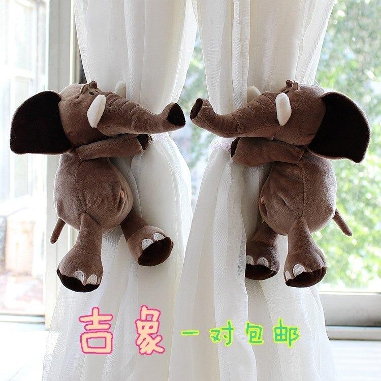 カーテンタッセル ぞう ゾウ 象 アニマル ぬいぐるみ かわいい 2個セット Sk Charlies 通販 Yahoo ショッピング