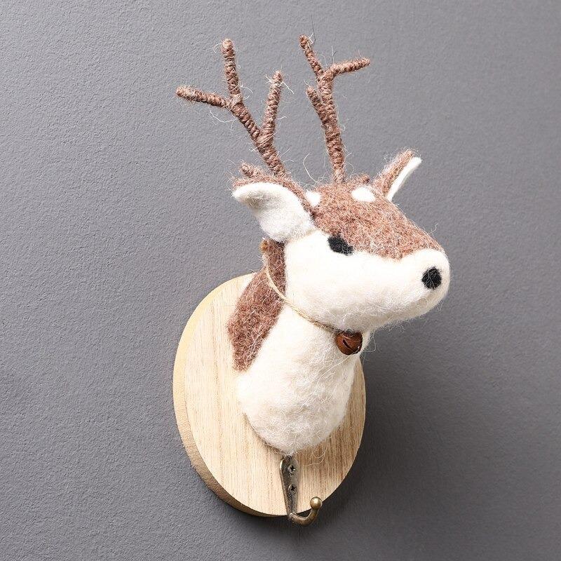 壁掛け 鹿 フェルト フック インテリア ウォールデコレーション 動物 頭 Sk024 Charlies 通販 Yahoo ショッピング