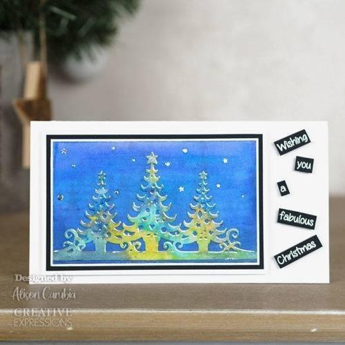 ステンシル 型 ダイカット テンプレート スクラップブック ツリー クリスマス sk02479Charlies 通販 Yahoo