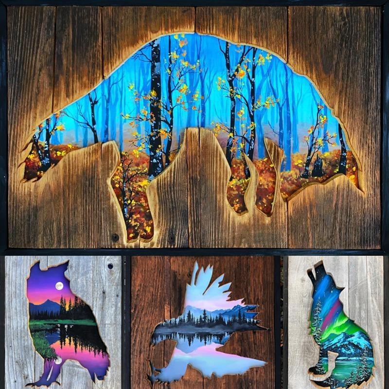 ウォールデコ 壁飾り 絵画 アート 動物 形 自然 すてき きれい 美しい Sk Charlies 通販 Yahoo ショッピング