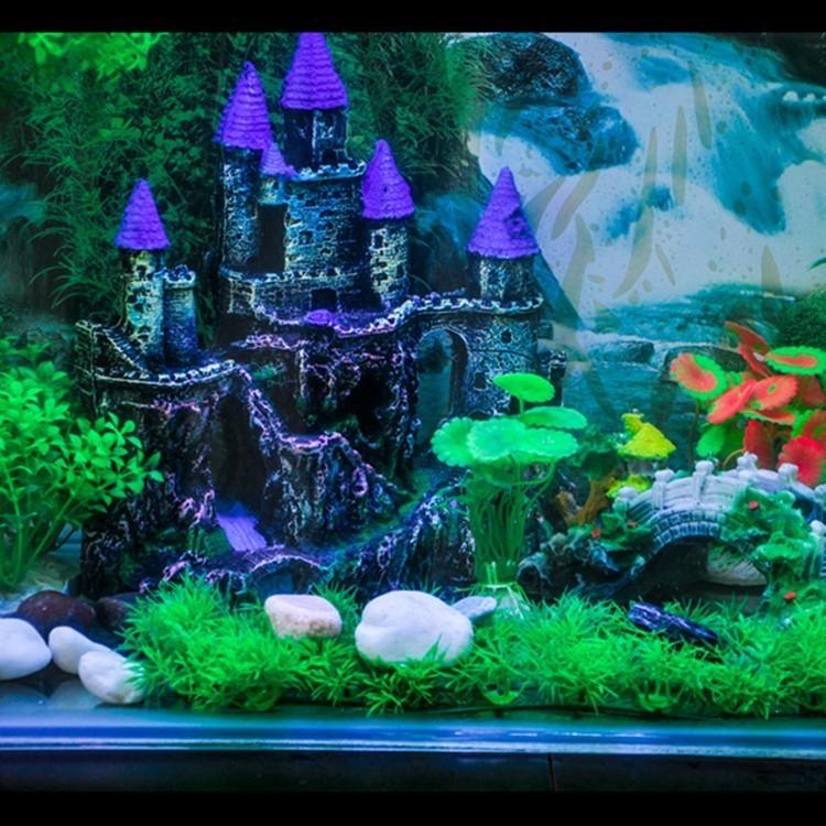 水槽アクセサリー Lサイズ 城 おしゃれ インテリア 魚 熱帯魚 樹脂 水族館 装飾 タワー 装飾 洞窟 Th002 Charlies 通販 Yahoo ショッピング