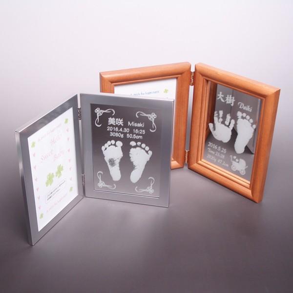 手数料安い 赤ちゃん 手形足形 名入れ 写真立て 出産祝い ご自宅用 ベビー フォトフレーム 新発 Glenbowcollege Ca