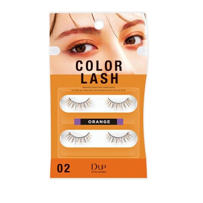 D-UP　ディーアップ（D.UP/D.U.P)アイラッシュ つけまつげ　COLOR LASH　カラーラッシュ　02 ORANGE オレンジ　 黒毛MIX（4946324040833） : d04083 : charmbeauty - 通販 - Yahoo!ショッピング