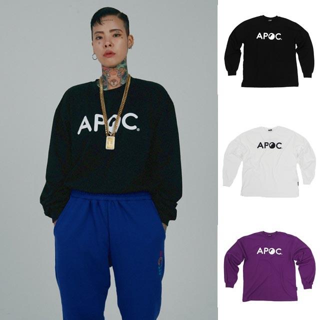 韓国 服 ブランド Tシャツ レディース メンズ おしゃれ 長袖 長袖tシャツ ロンt ロンティー ロング シンプル トップス おしゃれ 大きい Apoc17t セレクトショップcharme 通販 Yahoo ショッピング