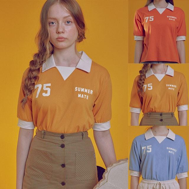 韓国 服 ブランド Tシャツ レディース おしゃれ 半袖 ティーシャツ ティシャツ シンプル トップス かわいい Sculptor スカルプター Matet セレクトショップcharme 通販 Yahoo ショッピング