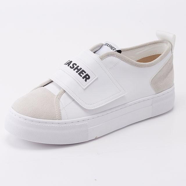 シューズ スニーカー レディース 厚底 白 黒 スリッポン ローカット 女性 合皮レザー ホワイト ブラック Jeasher Plain104 セレクトショップcharme 通販 Yahoo ショッピング