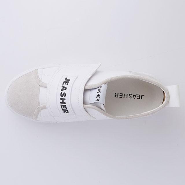 シューズ スニーカー レディース 厚底 白 黒 スリッポン ローカット 女性 合皮レザー ホワイト ブラック Jeasher Plain104 セレクトショップcharme 通販 Yahoo ショッピング
