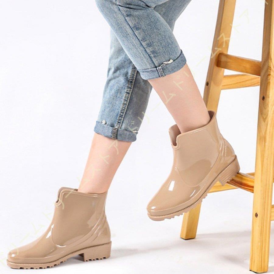 レディースファッション ベルギー製 レディース レイン シューズ 軽量 ショート ブーツ 雨靴 女性用 カジュアル レインシューズ メンズ レインブーツ ファッション 防水シューズ 完全防水 梅雨 Janxuwhunk Wamegofamilyworshipcenter Org