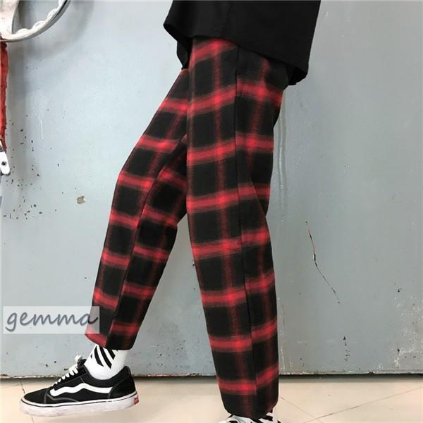 レディース ボトムス パンツ チェック柄 カーゴパンツ ダンス 衣装 かっこいい ジャージ ガールズ ズボン ロング ストリート系 派手 原宿系 Hiphop 正式的