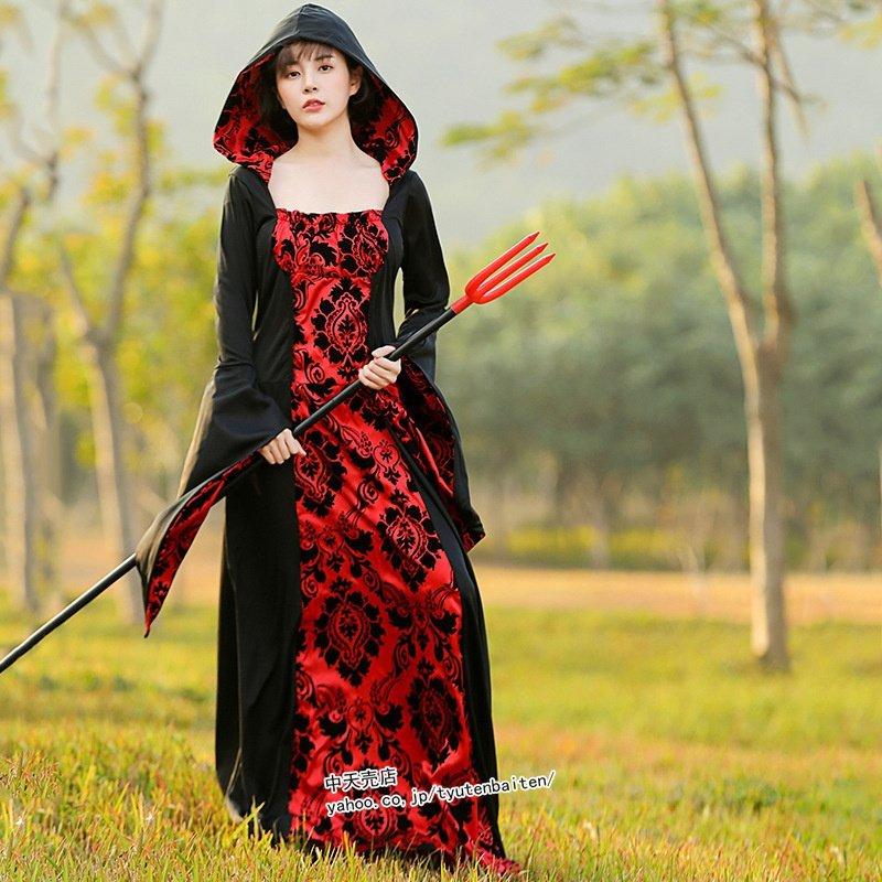 Halloween コスプレ 悪魔 魔法使 中世ヨーロッパ女服 コスチューム 子供の日 ワンピース ハロウィン 変装 子供用 パーティー イベント ステージ 速くおよび自由な