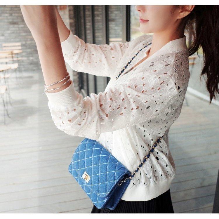 低価格で大人気の レースブルゾン 春夏 春ブルゾン 人気 18 レディース 可愛い シンプル レース アウター 春 長袖 ひざ丈スカート サイズ カラー Lホワイト Www Cognitiva La