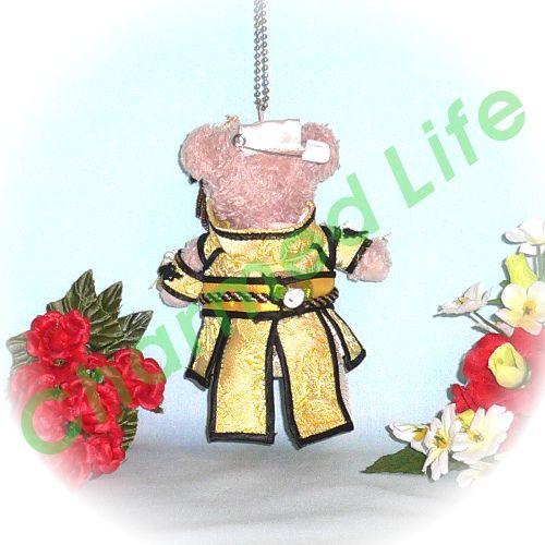 ぬいぐるみ ダッフィー 服 コスチューム ゴージャスなチャイナドレス フライングゲット 衣装 ぬいぐるみバッジ ぬいバ 14cm チャームド・ライフの画像