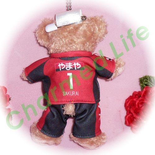 ぬいぐるみ ダッフィー 服 ユニフォーム 仙台 1st 赤 衣装 サッカー