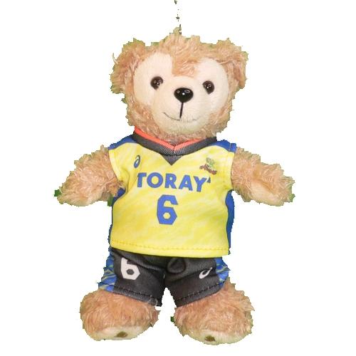 ぬいぐるみ ダッフィー 服 ユニフォーム 東レアローズ 2022 2023 黄