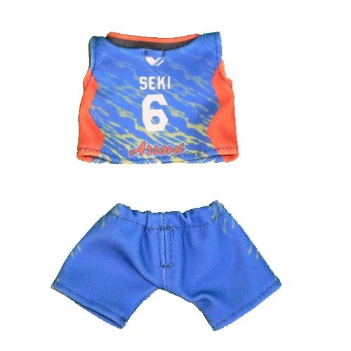 ぬいぐるみ ダッフィー 服 ユニフォーム 東レアローズ 2022 2023 青