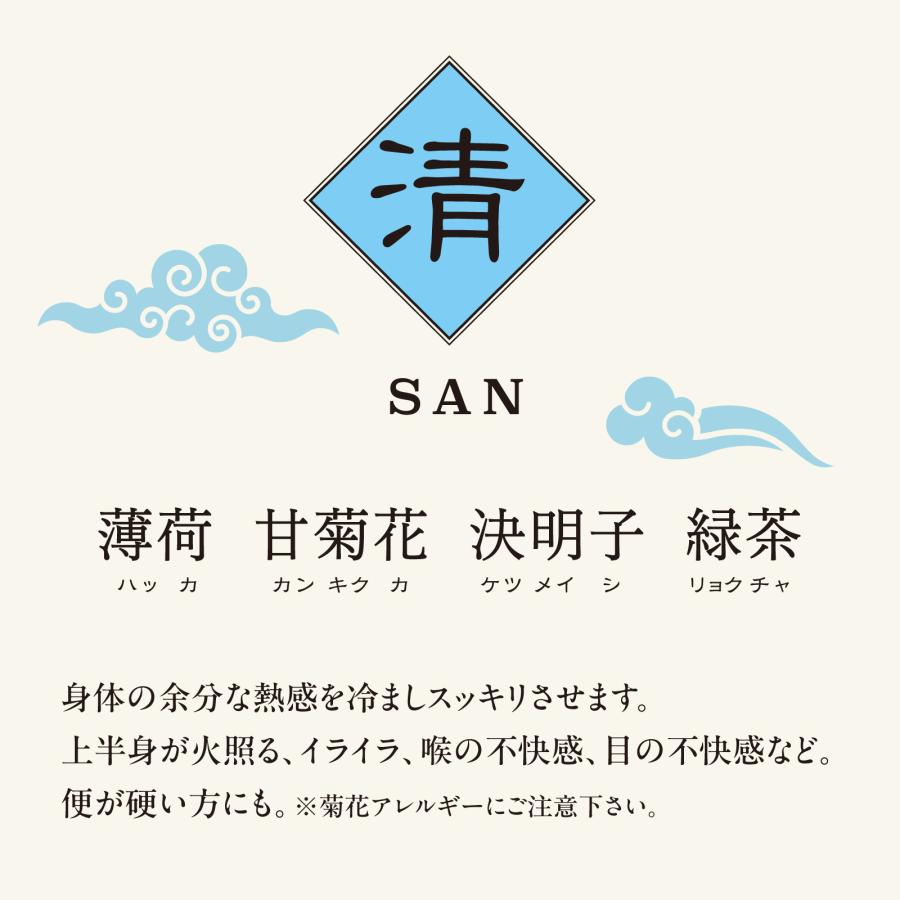 Charming Shop 「攻めの薬膳茶」 " 清" 　漢方茶 健康茶 ティーバッグ ブレンド 薬膳師・国際中医師監修 更年期 イライラ 目の不快感 冷ます |  | 02