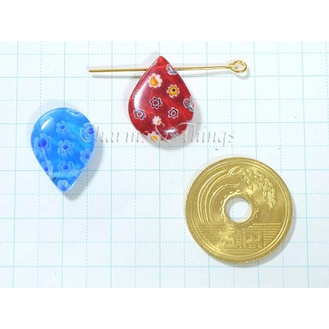 C T ベネチアン風ミルフィオリ雫ドロップ涙 15個入り グラスビーズ硝子素材アクセサリーパーツ材料ガラスビーズ花トンボ玉ハンドメイド gm32 Charms And Things 通販 Yahoo ショッピング