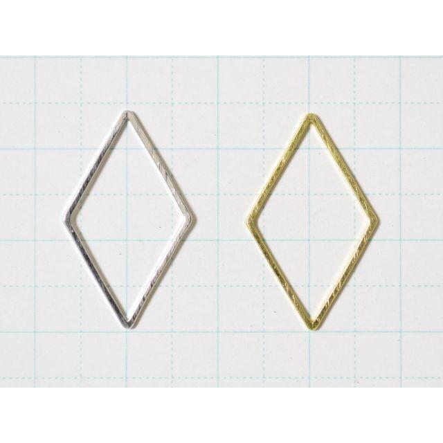 つなぎパーツ ひし形 ダイヤ 菱型 23x15mm レジン空枠 12個入り アクセサリーパーツ 部品 ビーズ細工 ハンドメイド材料 ピアス素材 リンク Fd707 Charms And Things 通販 Yahoo ショッピング