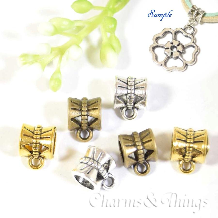 トップパーツ ぶら下げる金具 ハンガー 15個入り アクセサリーパーツ 革ひも ペンダントトップ 基礎金具 ハンドメイド材料 バチカン Fd910 Charms And Things 通販 Yahoo ショッピング