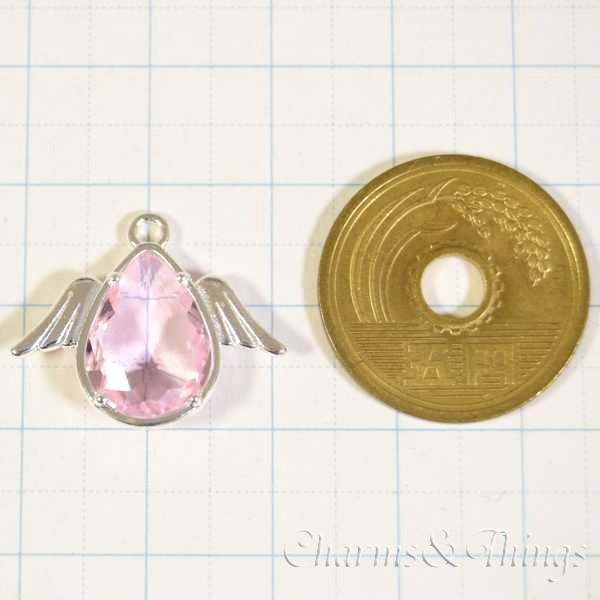 雫 チャーム 羽 ドロップ 天使の羽 (2個入) アクセサリーパーツ Wing ビーズ｜charms-things｜21