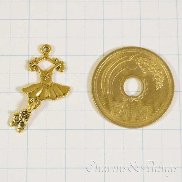 チュチュ＆トウシューズ チャーム (8個入) アクセサリーパーツ レジン 