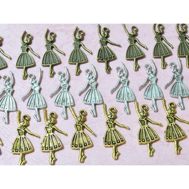 C T バレリーナのチャーム両面加工 10個入 アクセサリー材料レジン封入パーツ金属バレエ素材 Sc1402 Charms And Things 通販 Yahoo ショッピング