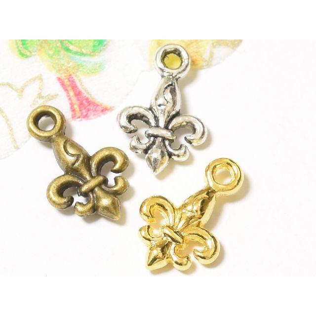 C T ユリの紋章mini花のチャーム 18個入 アクセサリー材料レジン封入パーツ金属ピアス素材 Sc1506 Charms And Things 通販 Yahoo ショッピング