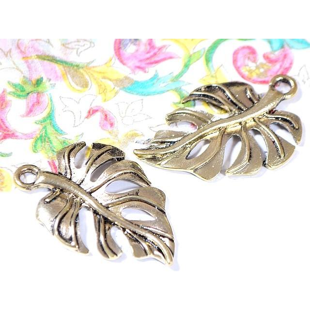 C T 大きなモンステラ5cm葉っぱチャーム 1個入 アクセサリー材料レジン封入パーツ金属ハワイアン素材ハンドメイド Sc2515 Charms And Things 通販 Yahoo ショッピング