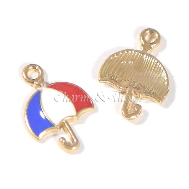 傘のチャーム トリコロール アンブレラ 3個入 アクセサリーパーツ エポチャーム ピアス素材 Sc428 Charms And Things 通販 Yahoo ショッピング