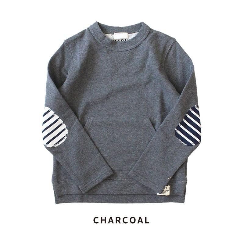 ボーダーエルボーパッチトップス 子供服 子ども服 キッズ 男の子 女の子 長袖 秋 冬 119 子供服 Charmy Clothing Store 通販 Yahoo ショッピング