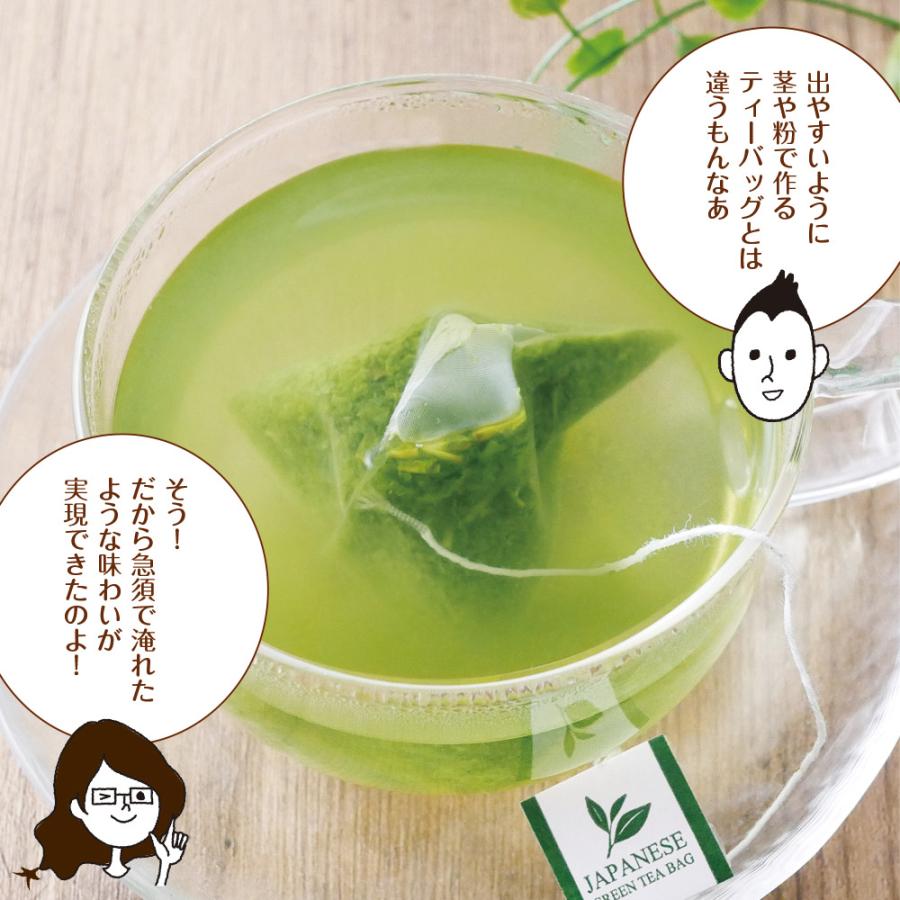 プレミアムティーバッグ 20包 メール便 送料無料 ティーパッグ お茶 緑茶 静岡茶 煎茶 深蒸し茶 いなば園 香典返し｜chashoan｜05