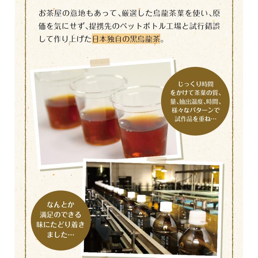 黒烏龍茶 ペットボトル 国産 1ケース 送料無料 500ml 24本 高ポリフェノール ウーロン茶｜chashoan｜09