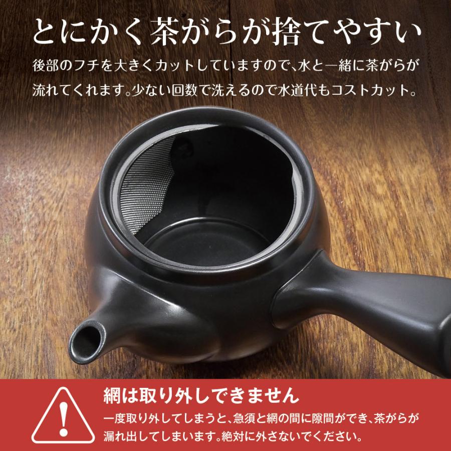 急須 常滑焼 送料無料 深蒸し茶急須 茶が楽 chagara 380cc IB