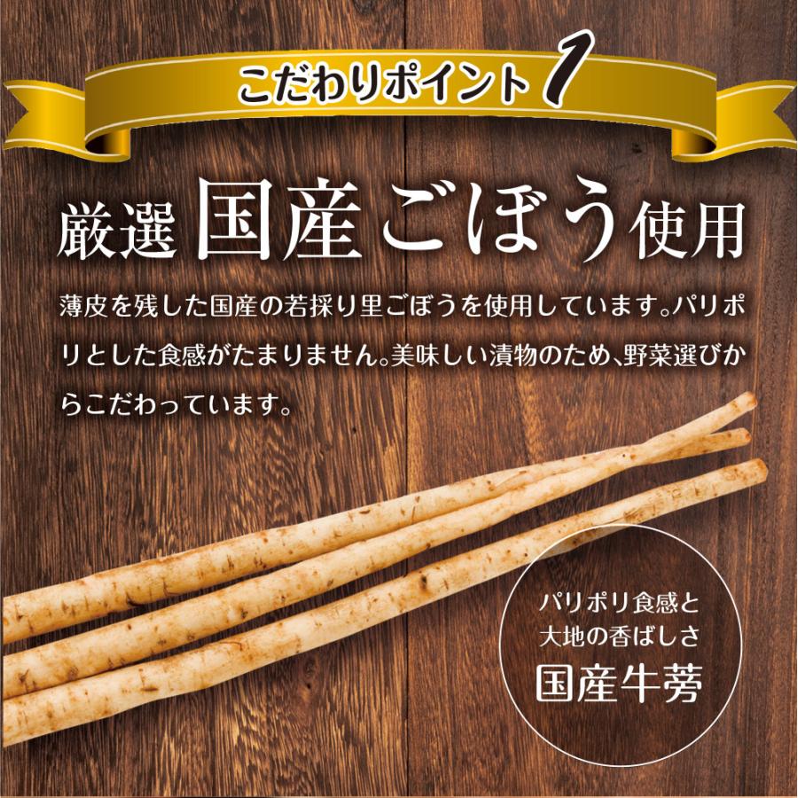 漬物 若採りごぼう かつお風味 150g 3袋セット メール便 送料無料 しゃきしゃき里ごぼう かつお味 漬物 惣菜 お惣菜 時短 おかず 一人暮らし 食品｜chashoan｜06